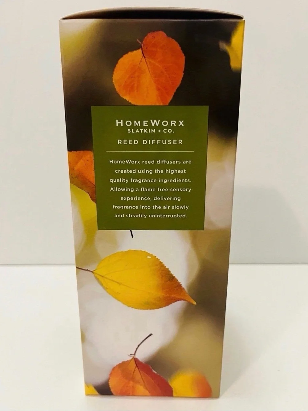 Homeworx Slatkin & Co. Falling Leaves Reed Diffuser Infused with Essential Oils